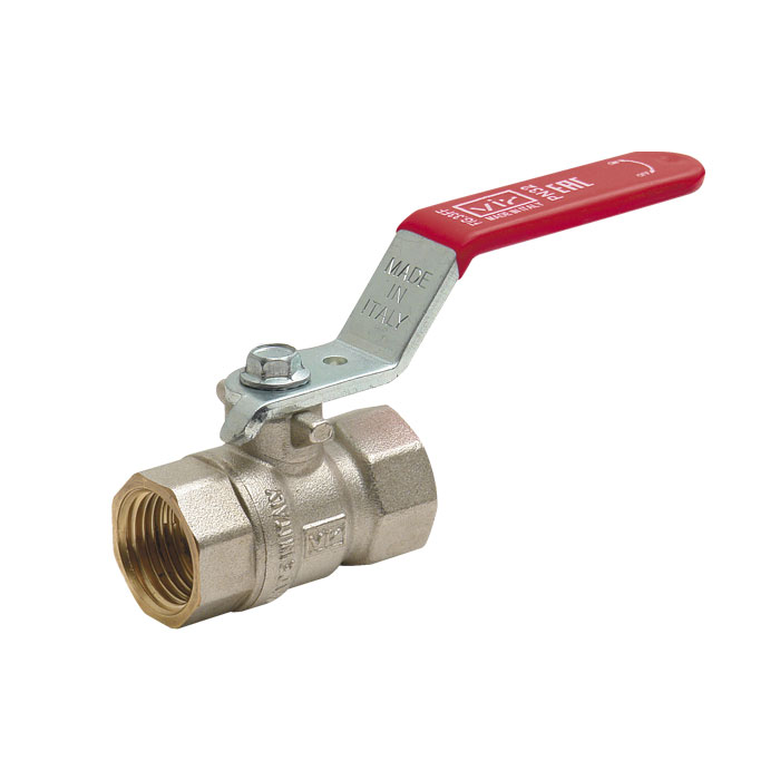 Full port brass ball valve PN30 with reversible handle