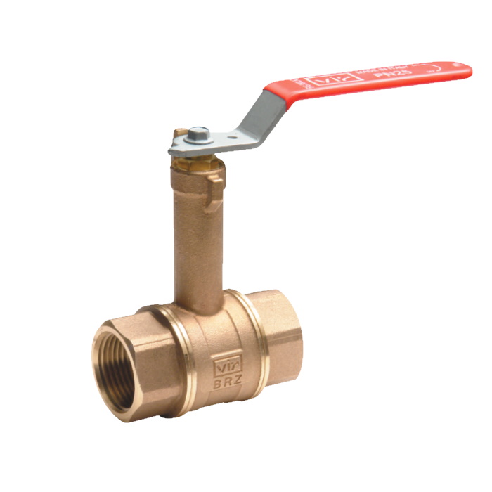 Full port ''long neck'' bronze ball valve (Fig. 380LN)